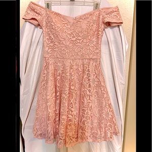 B. Smart midi lace dress.  size 9